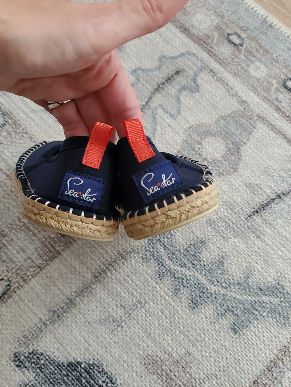 Sea Star Navy Beachwear Beachcomber Espadrille Shoes Kids Sz12